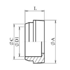 Collet ORFS 1" 3/16