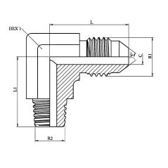 Coude 90° - MJxMC - 1"5/8 MJ - 1" MC