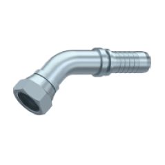 Embout Femelle BSP Cône 60° - Coude 45° - DN 1/4 - Ø Int. tuyau 6 - 1/4 DMH - 1