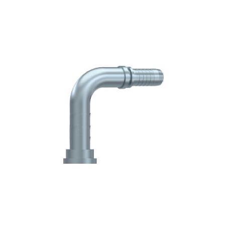 Embout à bride 90° long - 3000 PSI - 3/4 DN 38 - Ø Int. tuyau 19 - 3/4 - B 100 mm DMH - 1