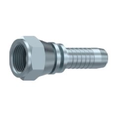 Embout Femelle JIC - Cone 74° - 7/16 - 20F - Ø Int. 9.71 mm - Ø Int. Tuyau - DN 4 mm - 3/16 DMH - 1