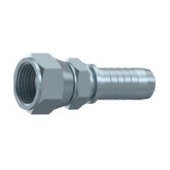 Embout Femelle JIC Hexagone - Cone 74° - 1"1/16 - 12F - Ø Int. 24.69 mm - Ø Int. Tuyau - DN 19 mm - 3/4 DMH - 1