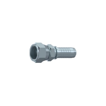 Embout Femelle JIC Hexagone - Cone 74° - 1"1/16 - 12F - Ø Int. 24.69 mm - Ø Int. Tuyau - DN 19 mm - 3/4 DMH - 1
