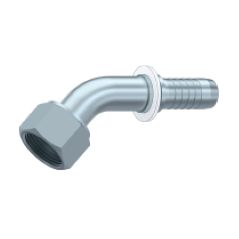 Embout femelle ORFS - 1"3/16 - 12 F - Ø 30.16 mm - Coude 45° - Ø Int. tuyau 25 mm - 1" DMH - 1