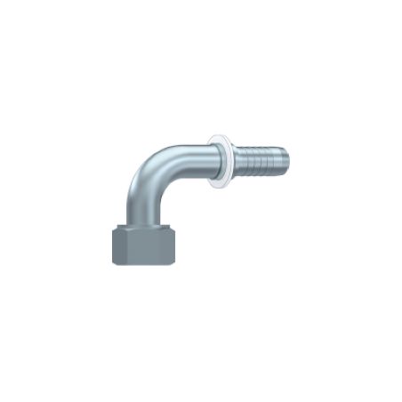 Embout femelle ORFS - 1" - 14 F - Ø 25.4 mm - Coude 90° - Ø Int. tuyau 13 mm - 1/2 DMH - 1