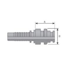 Embout mâle Stecko - DN 29 - Ø Int. tuyau 19 mm - 3/4