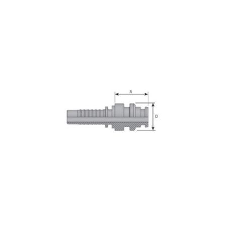 Embout mâle Stecko - DN 29 - Ø Int. tuyau 19 mm - 3/4