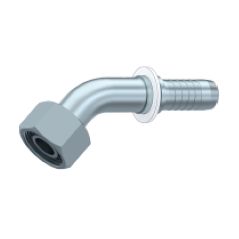 Embout femelle DIN cône 24 - série S - Coude 45° - DN 8 S - M16X150 - Ø Int. tuyau 4 mm - 3/16 DMH - 1