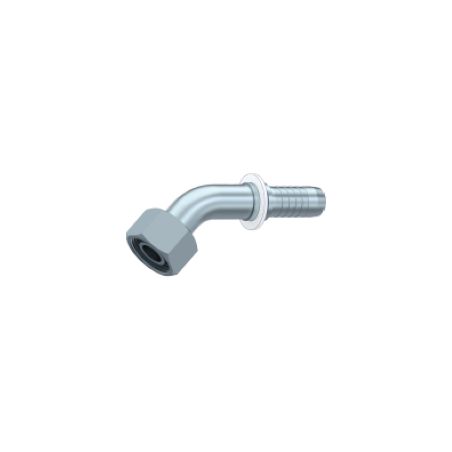 Embout femelle DIN cône 24 - série L - Coude 45° - DN 10 L - M16X150 - Ø Int. tuyau 8 mm - 5/16 DMH - 1