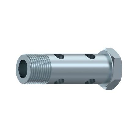 vis Ø 1/4 BSP (13 mm) - creuse double hydraulique pour banjo 1/4 (13 mm) DICSA - 1