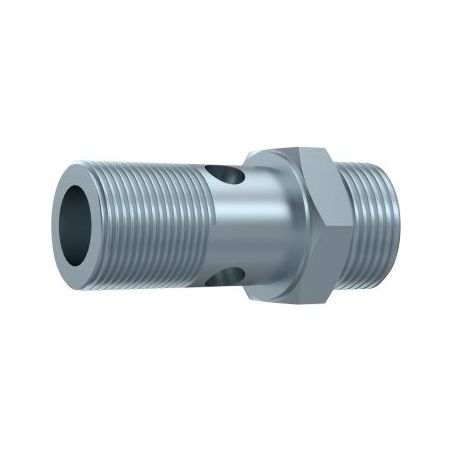 vis Ø 1/2 BSP (21 mm) - creuse simple hydraulique prolongé pour banjo 1/2 (21 mm) DICSA - 1