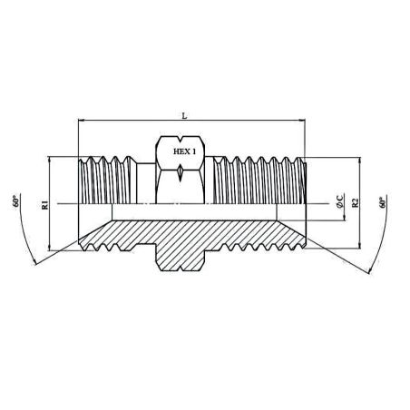 Adapteur Male - Male - 2" MBSP - 2" MC