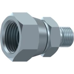 Réducteur Male - Femelle tournante BSP 60º - 1/4" MBSP - 3/8" FBSP DICSA - 1