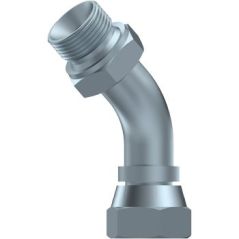 Coude tube 45º - Male - Femelle tournante FBSP(60º) - 1/4" MBSP - 1/4" FBSP DICSA - 1