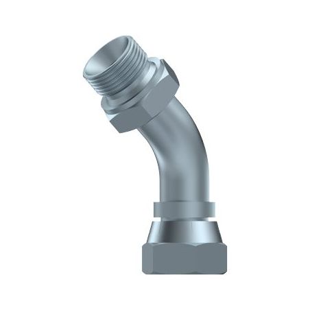 Coude tube 45º - Male - Femelle tournante FBSP(60º) - 3/8" MBSP - 3/8" FBSP DICSA - 1