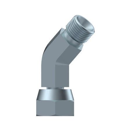 Coude 45º - Male - femelle tournante FBSP - forgé - 1/4" MBSP - 1/4" FBSP DICSA - 1
