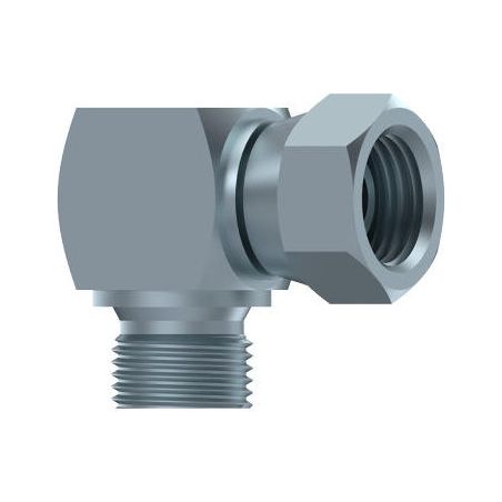 Coude 90º - Male-Femelle tournante - 1/4" MBSP - 1/4" FBSP DICSA - 1