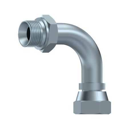Coude tube 90º - Male-Femelle tournante FBSP (60º) - 1/2" MBSP - 1/2" FBSP DICSA - 1