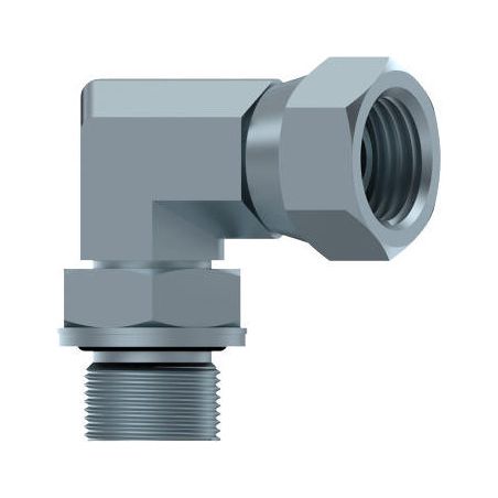 Coude 90º - orientable Male - Femelle orientable (60º) forgé - 1/4" MG OR - 1/4" FBSP DICSA - 1