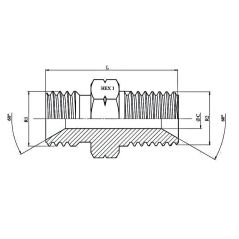 Adapteur Male - Male - 2" MBSP - 2" MB NPT