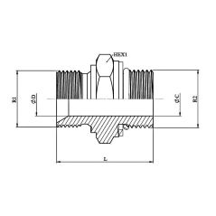 Adapteur Male - Male - 3/4" MBSP - MDIN M27x2