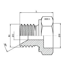 Mamelon hex. à souder int. SW - 2" BSP