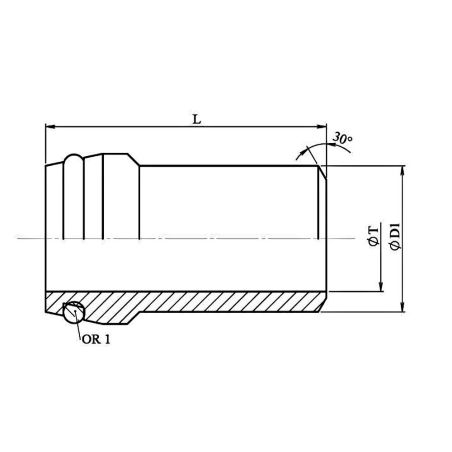 collet à souder o'ring ø 10 l/s