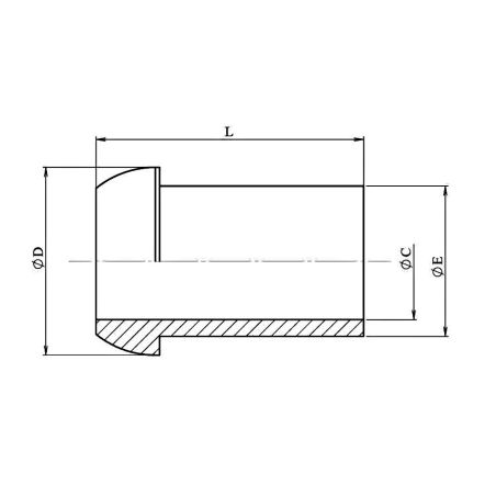 Collet à souder sans guide - 1" BSP - DN 1"