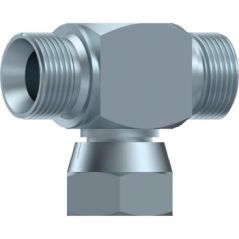 Té Male-Femelle tournante - Male Bloc -1/4" MBSP - 1/4" FBSP - 1/4" MBSP DICSA - 1