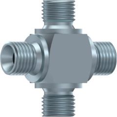 Croix égale male BSP Bloc - 1" MBSP x 4 DICSA - 1