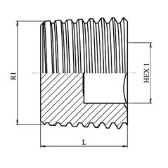 Bouchon Allen MC BSPT Conique - 3/4" MC BSPT