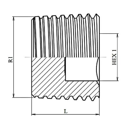 Bouchon Allen MC BSPT Conique - 1" MC BSPT