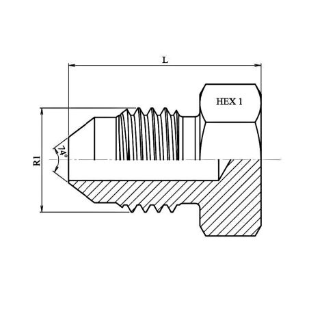 Bouchon Mâle JIC - BMJ 1"5/8