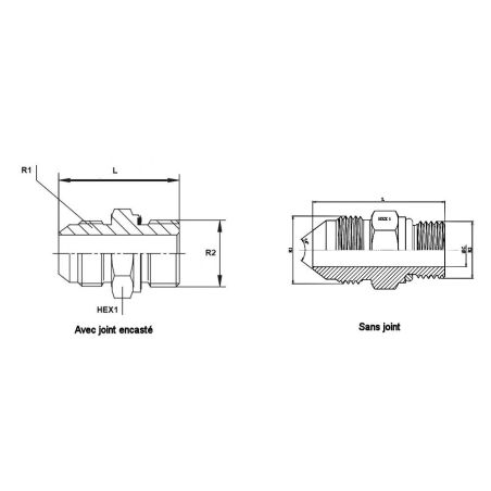 Adapteur - MJ/MD - MJ 3/4 - M16X1.5