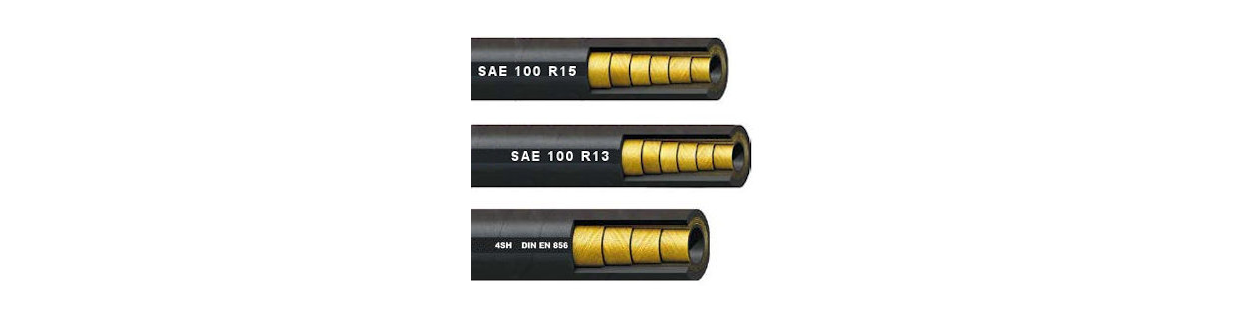 Flexibles Hydrauliques Spiralés – 4 à 6 Nappes Acier – Normes EN 856 4SP/4SH, SAE R13/R15