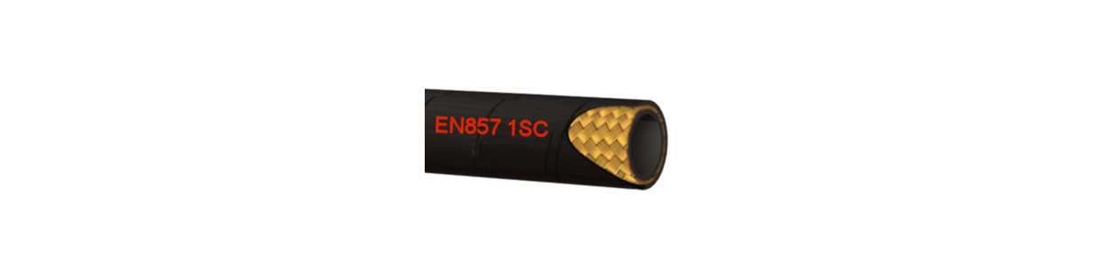 Tuyaux Hydrauliques à 1 Tresse Acier – Compact, Souple & Résistant – Normes 1SN, 1SC, R17