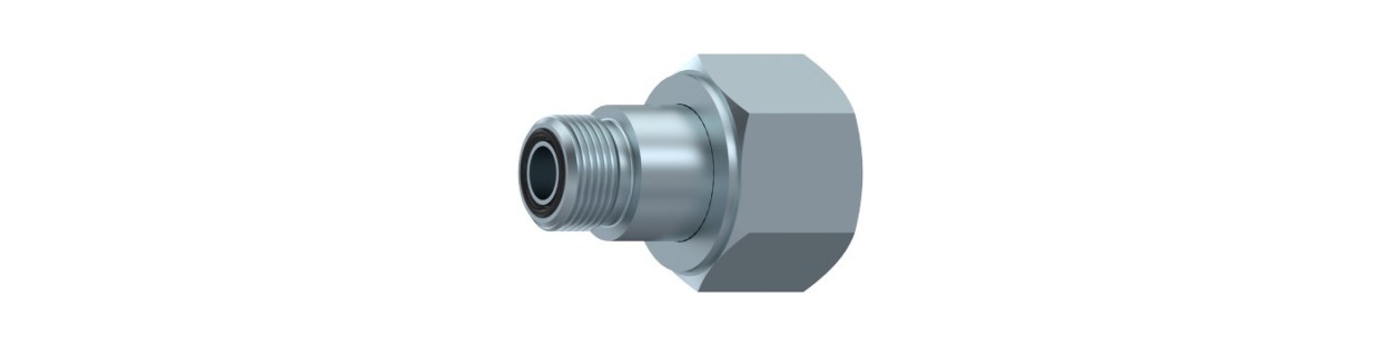 Adaptateurs Mâle – Femelle Tournants ORFS | Raccords Hydrauliques Orientables Haute Pression | Flexible-Hydraulique.fr