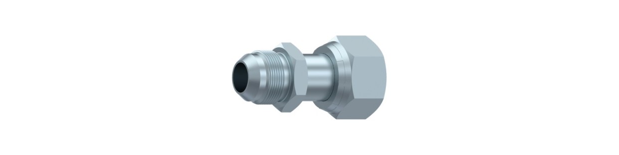 Adaptateurs Femelle Tournante ORFS – Mâle JIC 37° | Raccords Hydrauliques Haute Pression | Flexible-Hydraulique.fr