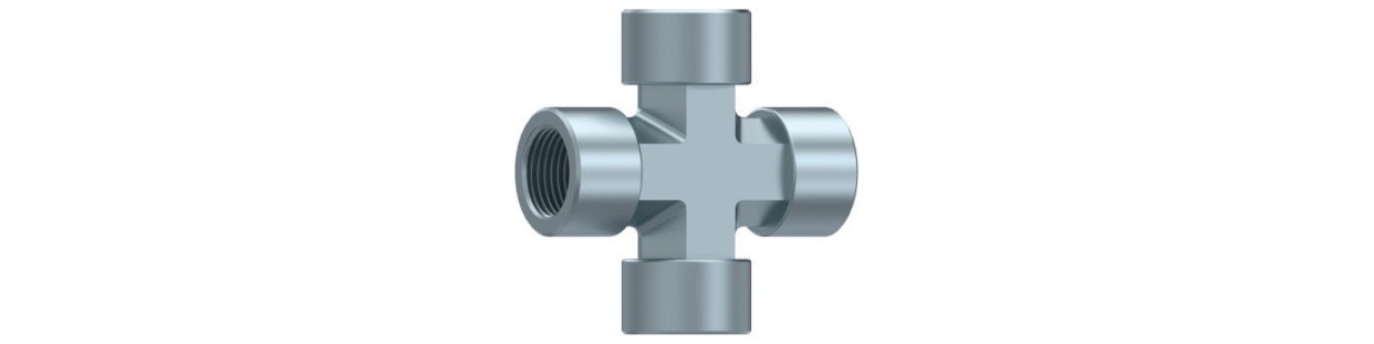 Croix BSP femelle fixe forge - S1227