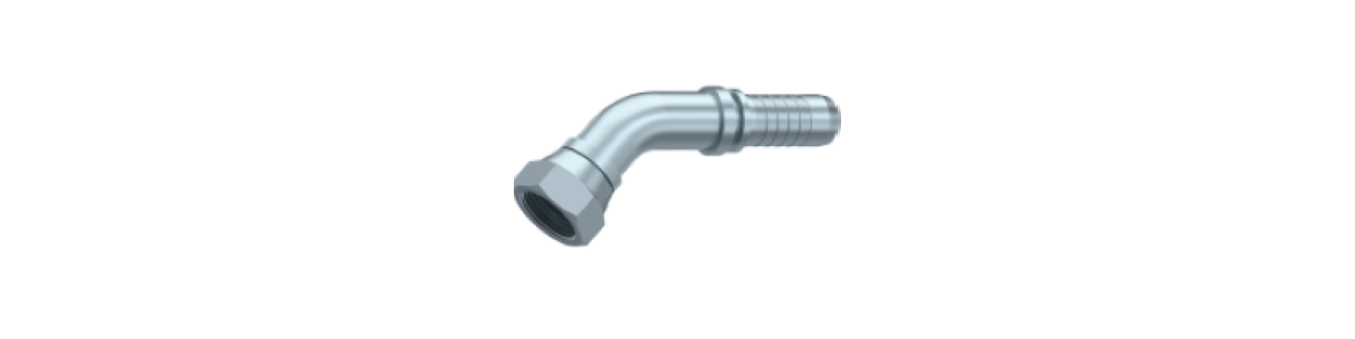 Raccord Hydraulique à Sertir Femelle 45° – FBSP BSPP – Cône 60° – Haute Pression